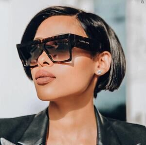 NEW Celine CL40092I Havana Brown Flat Top Sunglasses $560
